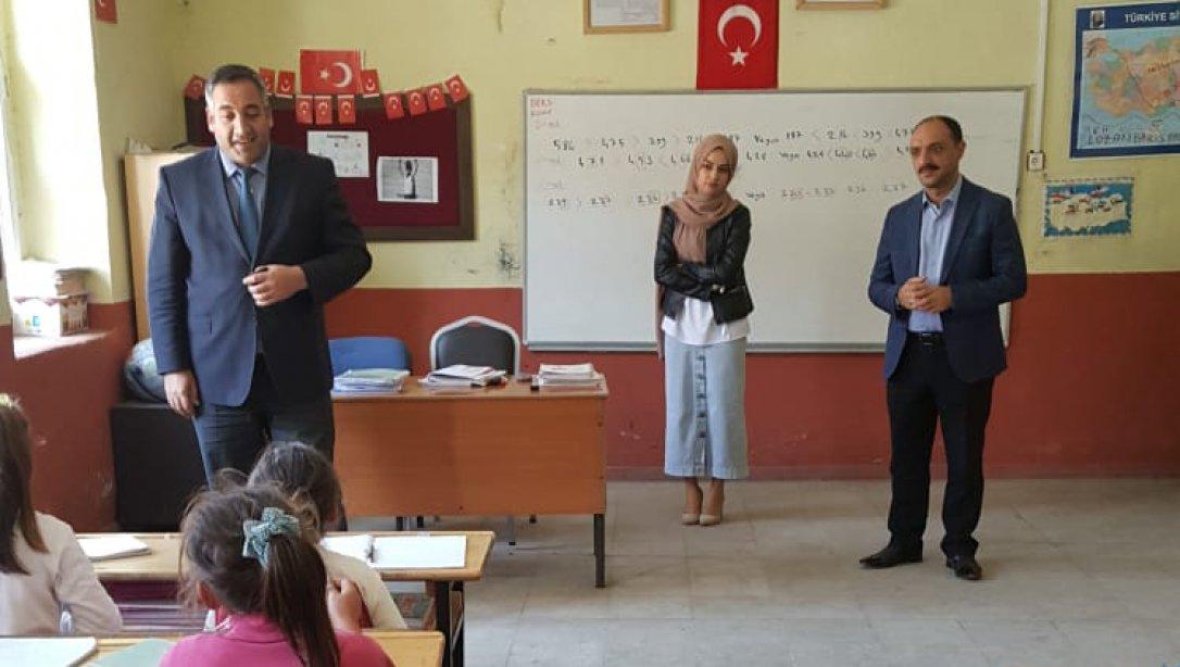 İlçe Milli Eğitim Müdürü Necdet BOZYEL ve Şube Müdürü Murat ÇELİK Böğürdelen ve Büvetli Okullarını Ziyaret Etti