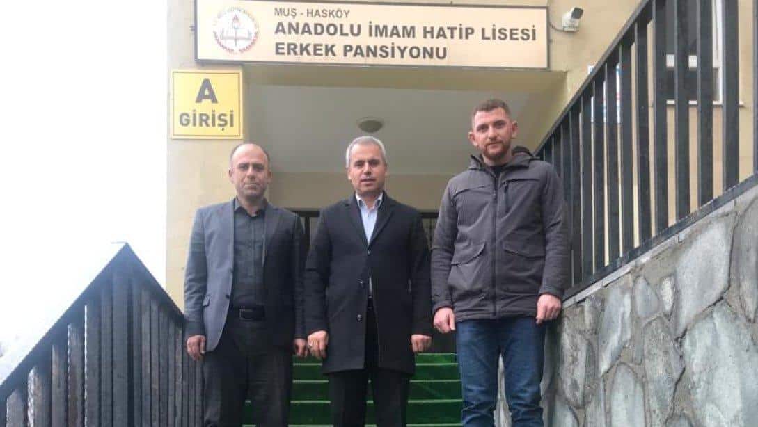 İlçe Milli Eğitim Şube Müdürümüz Sayın Muhtullah BİNGÖL, Hasköy Anadolu İmam Hatip lisesi Pansiyonunu Ziyaret Etti